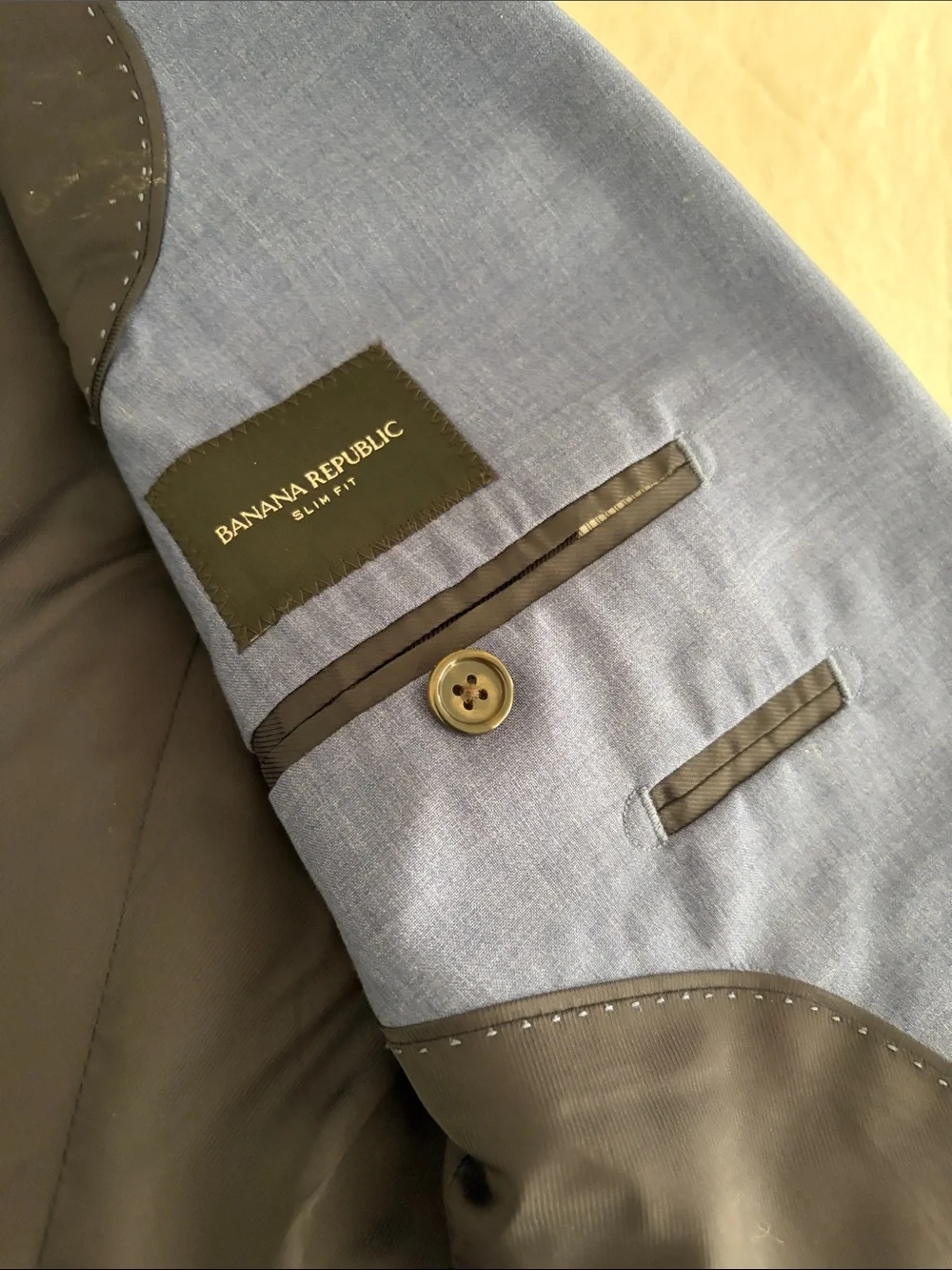 Banana Republic slim fit  Blue Two-Button Blazer